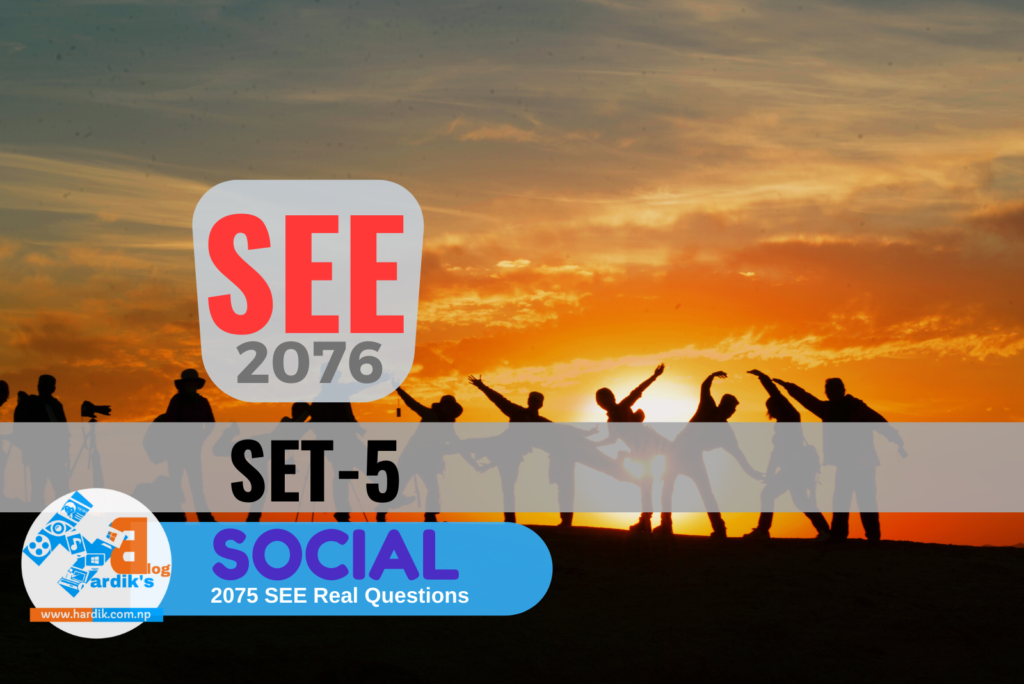  SEE Social Question Paper set-5